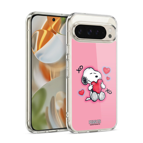 Peanuts Snoopy Boardwalk Airbrush XOXO Soft Gel Case for Google Pixel 9 / Pixel 9 Pro