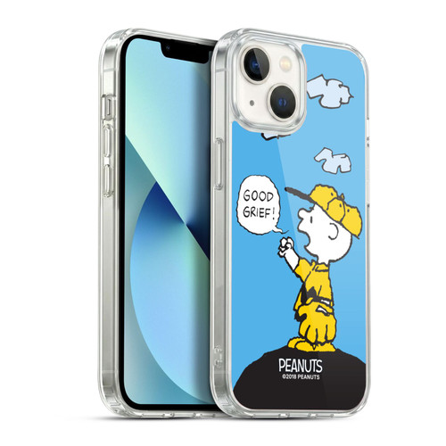 Peanuts Charlie Brown Good Grief Soft Gel Case for Apple iPhone 13