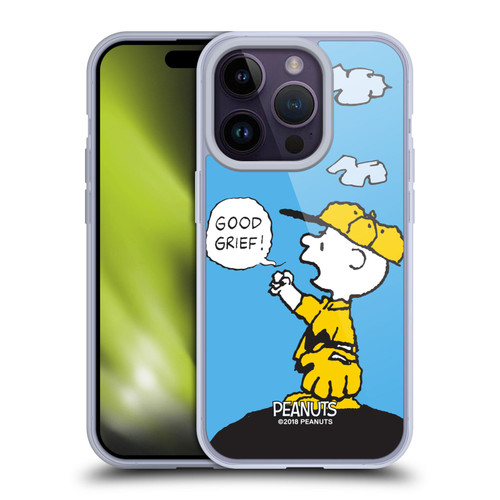 Peanuts Charlie Brown Good Grief Soft Gel Case for Apple iPhone 14 Pro & MagSafe