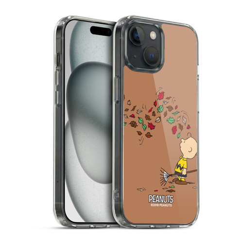Peanuts Charlie Brown Autumn Soft Gel Case for Apple iPhone 15 & MagSafe