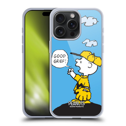 Peanuts Charlie Brown Good Grief Soft Gel Case for Apple iPhone 15 Pro Max Peanuts Charlie Brown Good Grief Soft Gel Case for Apple iPhone 15 Pro Max