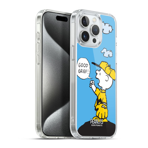 Peanuts Charlie Brown Good Grief Soft Gel Case for Apple iPhone 15 Pro Max & MagSafe