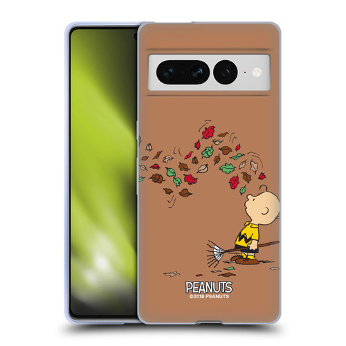 Peanuts Charlie Brown Autumn Soft Gel Case for Google Pixel 7 Pro