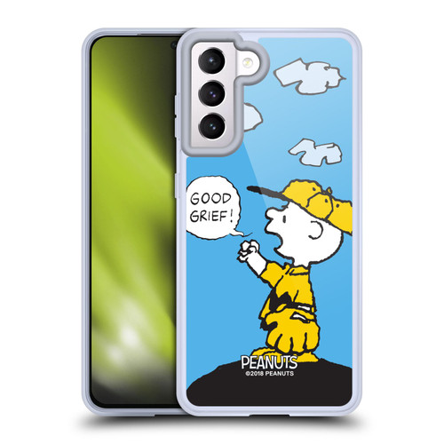 Peanuts Charlie Brown Good Grief Soft Gel Case for Samsung Galaxy S21 5G