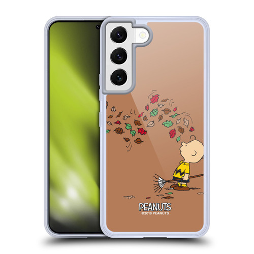 Peanuts Charlie Brown Autumn Soft Gel Case for Samsung Galaxy S22 5G & MagSafe