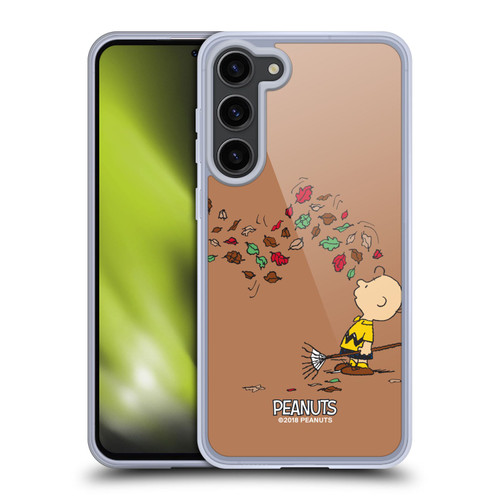 Peanuts Charlie Brown Autumn Soft Gel Case for Samsung Galaxy S23+ 5G & MagSafe