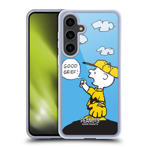 Peanuts Charlie Brown Good Grief Soft Gel Case for Samsung Galaxy S24+ 5G