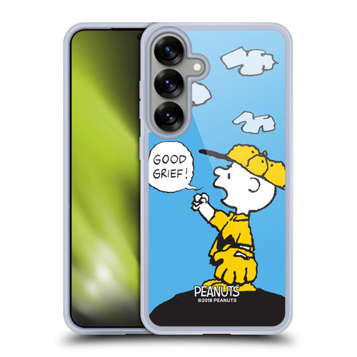 Peanuts Charlie Brown Good Grief Soft Gel Case for Samsung Galaxy S25+