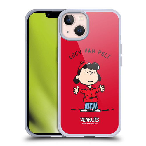 Peanuts Characters Lucy van Pelt Soft Gel Case for Apple iPhone 13