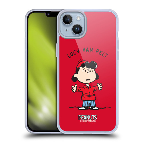 Peanuts Characters Lucy van Pelt Soft Gel Case for Apple iPhone 14 Plus