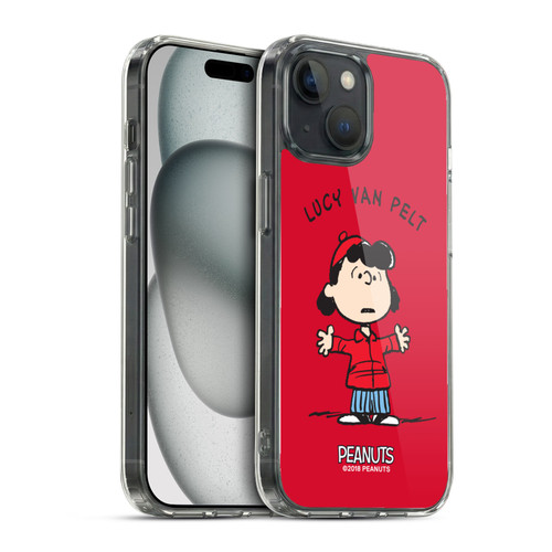 Peanuts Characters Lucy van Pelt Soft Gel Case for Apple iPhone 15 & MagSafe