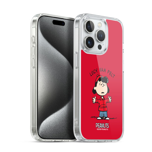 Peanuts Characters Lucy van Pelt Soft Gel Case for Apple iPhone 15 Pro & MagSafe