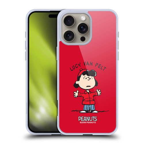 Peanuts Characters Lucy van Pelt Soft Gel Case for Apple iPhone 16 Pro Max & MagSafe