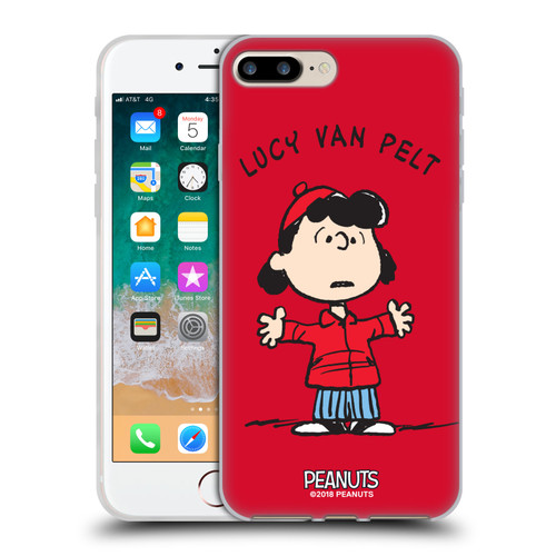 Peanuts Characters Lucy van Pelt Soft Gel Case for Apple iPhone 7 Plus / iPhone 8 Plus & MagSafe