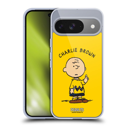 Peanuts Characters Charlie Brown Soft Gel Case for Google Pixel 9 / Pixel 9 Pro
