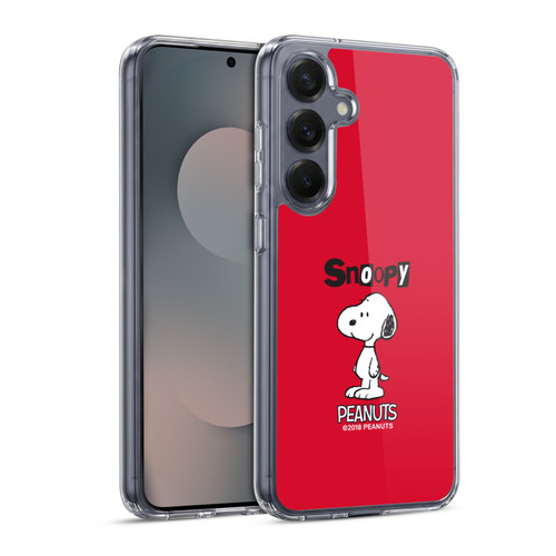 Peanuts Characters Snoopy Soft Gel Case for Samsung Galaxy S25 & MagSafe