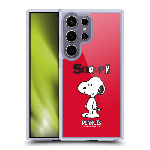 Peanuts Characters Snoopy Soft Gel Case for Samsung Galaxy S25 Ultra & MagSafe