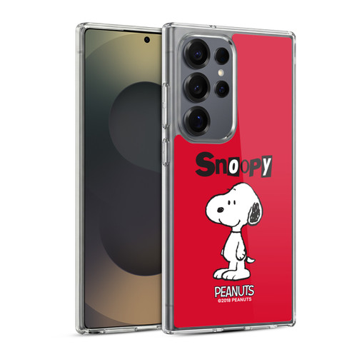 Peanuts Characters Snoopy Soft Gel Case for Samsung Galaxy S25 Ultra & MagSafe