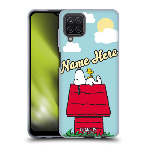 Custom Customised Personalised Peanuts Art Snoopy & Woodstock Soft Gel Case for Samsung Galaxy A12 (2020)