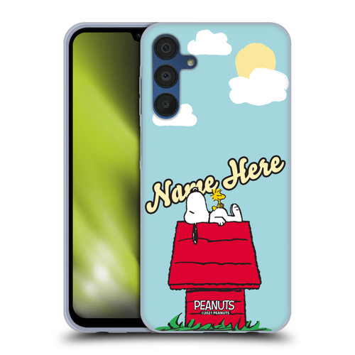 Custom Customised Personalised Peanuts Art Snoopy & Woodstock Soft Gel Case for Samsung Galaxy A15