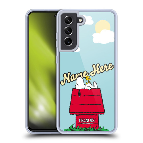 Custom Customised Personalised Peanuts Art Snoopy & Woodstock Soft Gel Case for Samsung Galaxy S21 FE 5G