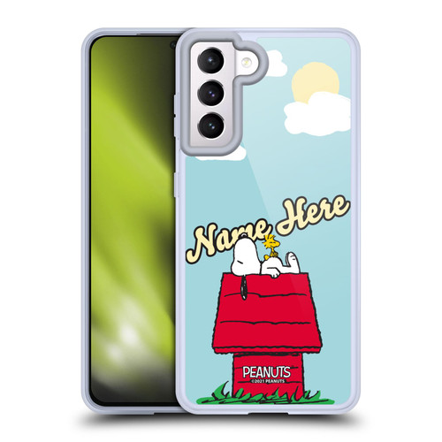 Custom Customised Personalised Peanuts Art Snoopy & Woodstock Soft Gel Case for Samsung Galaxy S21 5G