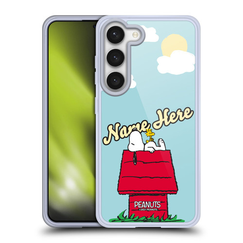 Custom Customised Personalised Peanuts Art Snoopy & Woodstock Soft Gel Case for Samsung Galaxy S23 5G