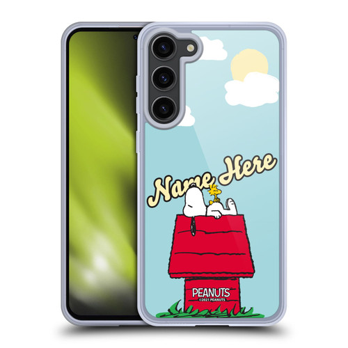 Custom Customised Personalised Peanuts Art Snoopy & Woodstock Soft Gel Case for Samsung Galaxy S23+ 5G