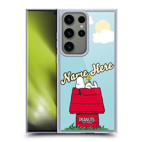 Custom Customised Personalised Peanuts Art Snoopy & Woodstock Soft Gel Case for Samsung Galaxy S23 Ultra 5G