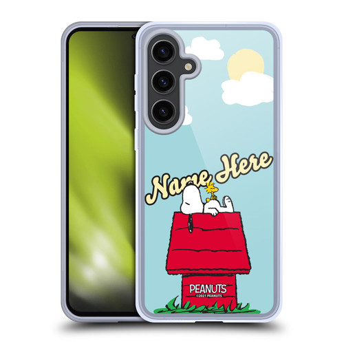 Custom Customised Personalised Peanuts Art Snoopy & Woodstock Soft Gel Case for Samsung Galaxy S24+ 5G
