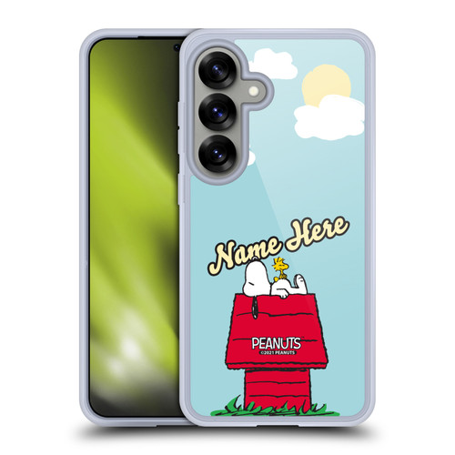 Custom Customised Personalised Peanuts Art Snoopy & Woodstock Soft Gel Case for Samsung Galaxy S25