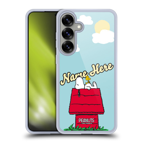 Custom Customised Personalised Peanuts Art Snoopy & Woodstock Soft Gel Case for Samsung Galaxy S25+