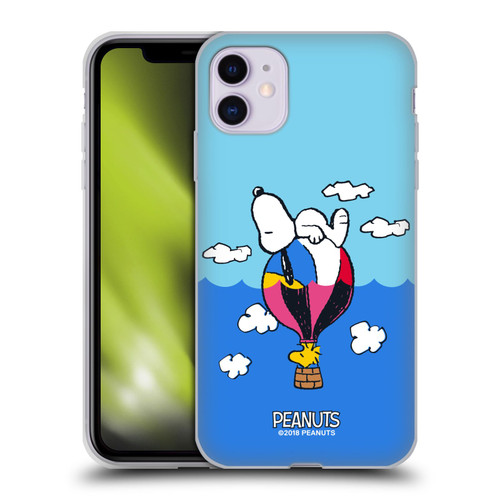 Peanuts Halfs And Laughs Snoopy & Woodstock Balloon Soft Gel Case for Apple iPhone 11