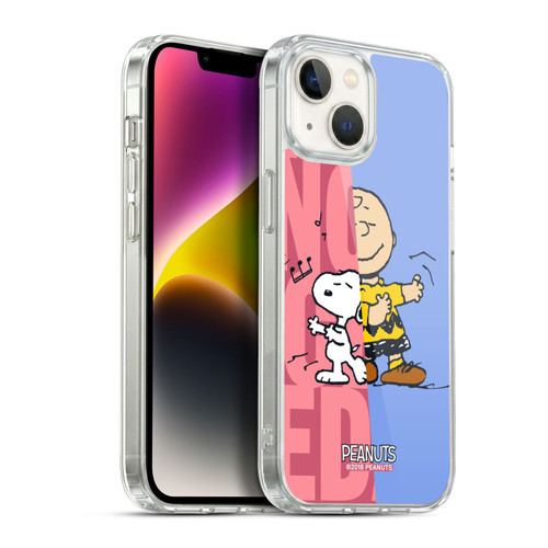 Peanuts Halfs And Laughs Snoopy & Charlie Soft Gel Case for Apple iPhone 14