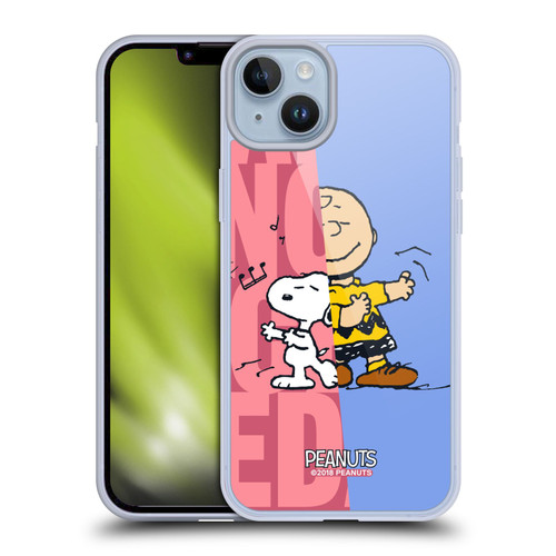Peanuts Halfs And Laughs Snoopy & Charlie Soft Gel Case for Apple iPhone 14 Plus & MagSafe