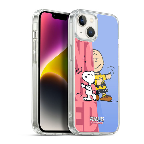 Peanuts Halfs And Laughs Snoopy & Charlie Soft Gel Case for Apple iPhone 14 Plus & MagSafe