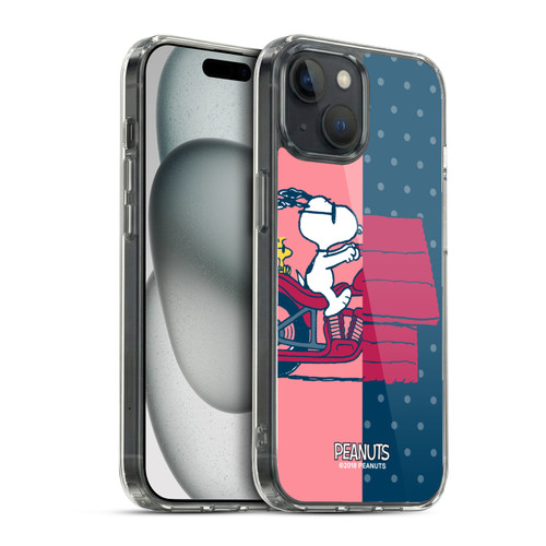 Peanuts Halfs And Laughs Snoopy & Woodstock Soft Gel Case for Apple iPhone 15 & MagSafe