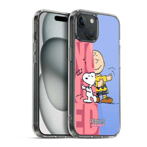 Peanuts Halfs And Laughs Snoopy & Charlie Soft Gel Case for Apple iPhone 15 Plus & MagSafe