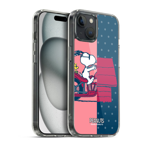 Peanuts Halfs And Laughs Snoopy & Woodstock Soft Gel Case for Apple iPhone 15 Plus & MagSafe
