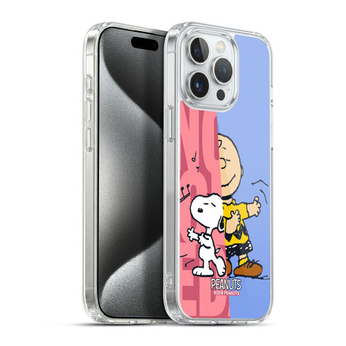 Peanuts Halfs And Laughs Snoopy & Charlie Soft Gel Case for Apple iPhone 15 Pro Max & MagSafe