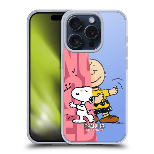 Peanuts Halfs And Laughs Snoopy & Charlie Soft Gel Case for Apple iPhone 15 Pro & MagSafe