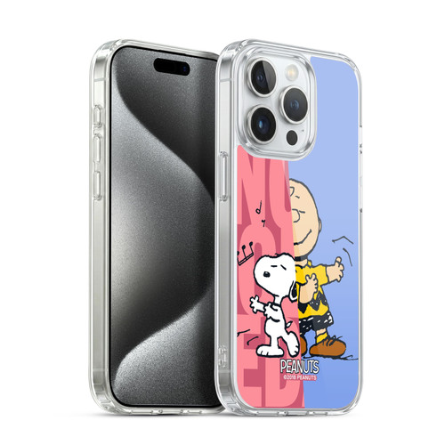 Peanuts Halfs And Laughs Snoopy & Charlie Soft Gel Case for Apple iPhone 15 Pro & MagSafe