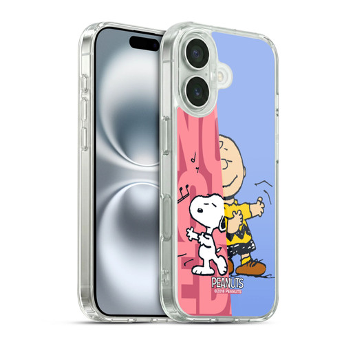 Peanuts Halfs And Laughs Snoopy & Charlie Soft Gel Case for Apple iPhone 16 & MagSafe