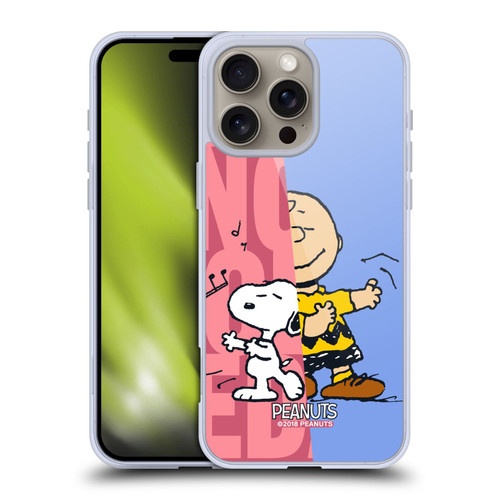 Peanuts Halfs And Laughs Snoopy & Charlie Soft Gel Case for Apple iPhone 16 Pro Max