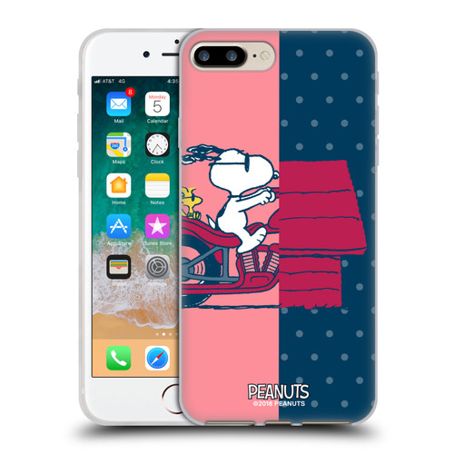 Peanuts Halfs And Laughs Snoopy & Woodstock Soft Gel Case for Apple iPhone 7 Plus / iPhone 8 Plus