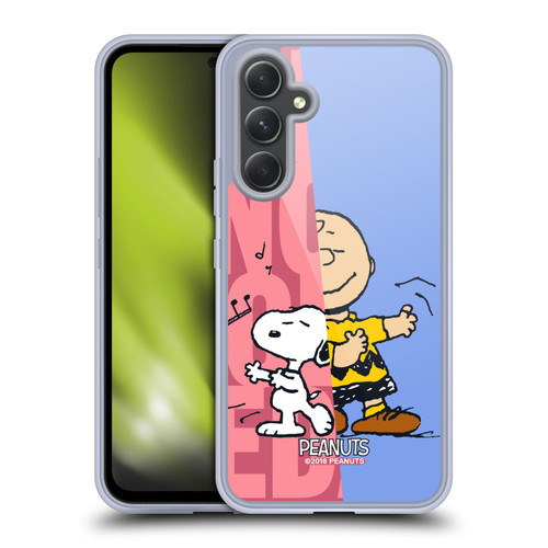 Peanuts Halfs And Laughs Snoopy & Charlie Soft Gel Case for Samsung Galaxy A54 5G