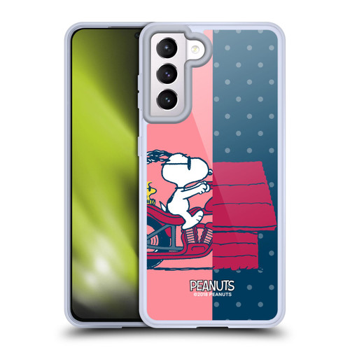 Peanuts Halfs And Laughs Snoopy & Woodstock Soft Gel Case for Samsung Galaxy S21 5G Peanuts Halfs And Laughs Snoopy & Woodstock Soft Gel Case for Samsung Galaxy S21 5G
