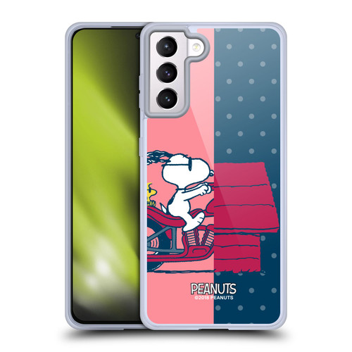 Peanuts Halfs And Laughs Snoopy & Woodstock Soft Gel Case for Samsung Galaxy S21+ 5G Peanuts Halfs And Laughs Snoopy & Woodstock Soft Gel Case for Samsung Galaxy S21+ 5G