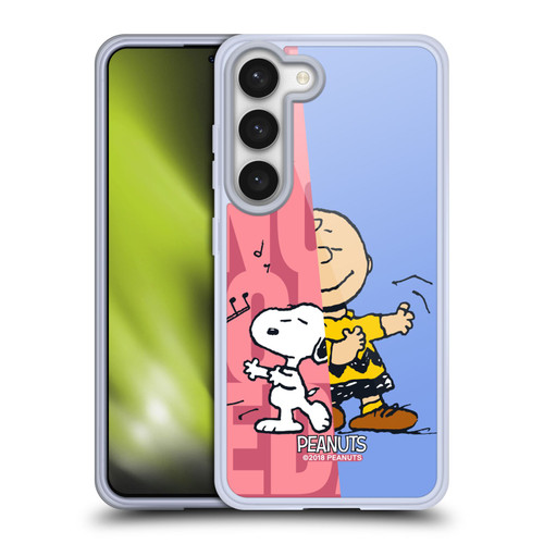 Peanuts Halfs And Laughs Snoopy & Charlie Soft Gel Case for Samsung Galaxy S23 5G & MagSafe