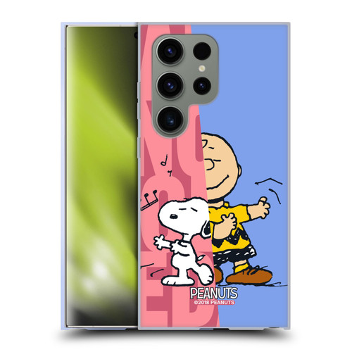 Peanuts Halfs And Laughs Snoopy & Charlie Soft Gel Case for Samsung Galaxy S24 Ultra 5G